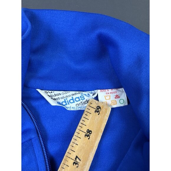 Rare Vintage 80s 90s Adidas Trefoil Full Zip Jacket 3 Stripes Hype Streetwear - Picture 8 of 10
